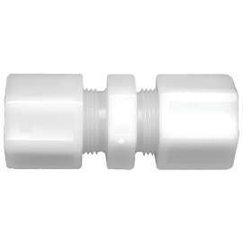 Fairview 562-6P Union Pipe Coupling, 3/8 in, Compression, Nylon, 50 psi Pressure
