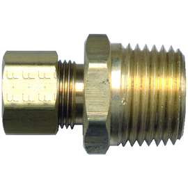 Fairview 68-6DP Pipe Connector, 3/8 x 1/2 in, Tube x Male, Brass, 200 psi Pressure