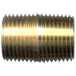 Fairview 112 Series 112-D Pipe Nipple, 1/2 in, NPT, Brass, 1200 psi Pressure