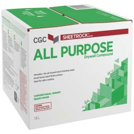 Sheetrock 381501 Drywall Compound, Paste, Off-White, 16 L