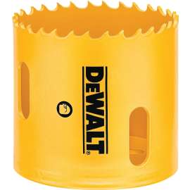 DeWALT D180040 Hole Saw, 2-1/2 in Dia, 1-13/16 in D Cutting, 5/8-18 Arbor, 4/5 TPI, HSS Cutting Edge
