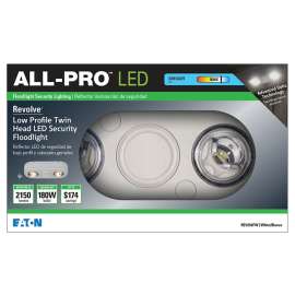 Eaton Lighting All-Pro REVOLVE Series REV250FW Flood Light, 120 V, 26.7 W, LED Lamp, 2150 Lumens