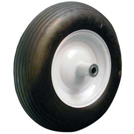 Laser 92368 Wheelbarrow Assembly, 400 mm x 6 in Tire, 400 mm Dia Tire, 6 in W Tire, 6 in L Hub