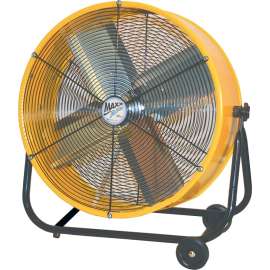 MaxxAir BF24TF Tilt Fan, 120 V, 2-Speed, 1750 to 3200 cfm Air, Yellow