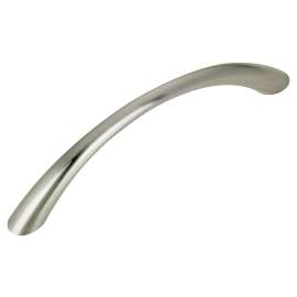 Richelieu DP3511195 Cabinet Pull, 4-15/32 in L Handle, 13/32 in H Handle, 1-3/32 in Projection, Metal, Brushed Nickel