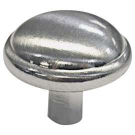 Richelieu DP0218195 Cabinet Knob, 15/16 in Projection, Metal, Brushed Nickel