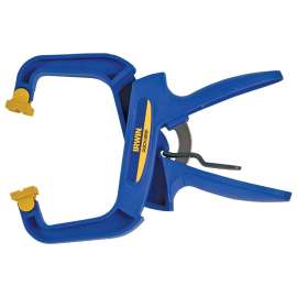 IRWIN 59400CD Handi-Clamp, 75 lb Clamping, 4 in Max Opening Size, 3 in D Throat, Resin Body