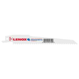 Lenox 22750OSB656R Reciprocating Saw Blade, 3/4 in W, 6 in L, 6 TPI, Bi-Metal Cutting Edge