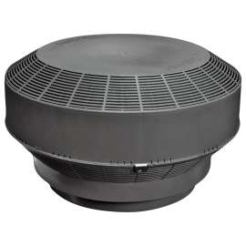 CANPLAS 6001BL Roof Turbine Vent, Polypropylene, Black