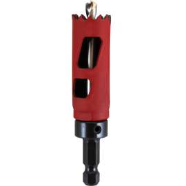 MORSE MHSA10C Hole Saw, 5/8 in Dia, 1-15/16 in D Cutting, 3/8 in Arbor, 4/6 TPI, HSS Cutting Edge