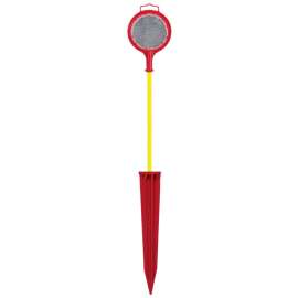 PST MRKR 48IN FBRGLS YEL/RED