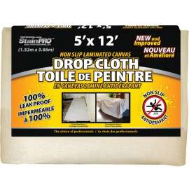 Fonora Textile 9751 Drop Cloth, 12 ft L, 5 ft W, Canvas