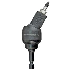Milwaukee SHOCKWAVE 48-32-2301 Bit Holder with C-Ring, 1/4 in Shank, Hex Shank, Steel