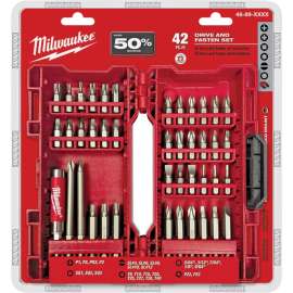 Milwaukee 48-32-1551 Drive Bit Set, 42-Piece, Heavy-Duty, Steel