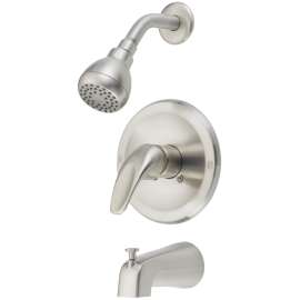 Boston Harbor TQ-F1014209NP Tub/Shower, Fixed Mount Showerhead, 1.75 gpm Showerhead, 1 Spray Settings, 1-Handle