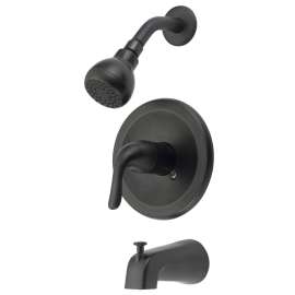 Boston Harbor TQ-F1214517RW Tub/Shower, Fixed Mount Showerhead, 1.75 gpm Showerhead, 1 Spray Settings, 1-Handle