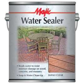 Majic Paints 8-0165-1 Water Sealer, Clear, 1 gal, Can