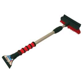 Mallory 511-E Snow Broom, 7 in W Blade, Nylon/Polyethylene Blade, 36 in OAL, Foam Handle, Assorted