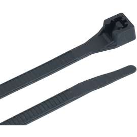 GB 46-415UVB Cable Tie, Double-Lock Locking, 6/6 Nylon, Black
