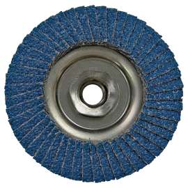 VORTEC PRO 30824 Flap Disc, 4 in Dia, 5/8-11 Arbor, Non-Woven, 80 Grit, Medium, Zirconia Aluminum Abrasive