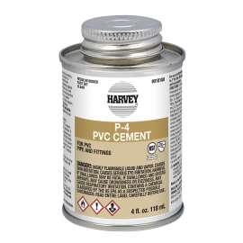 Harvey 018100-24 Solvent Cement, 4 oz Can, Liquid, Clear