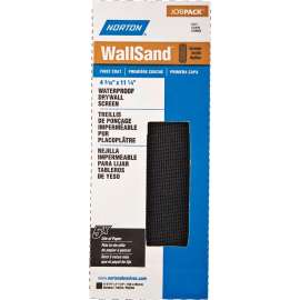 NORTON WallSand 2302 Sandscreen, 11-1/4 in L, 4-3/16 in W, 100 Grit, Medium, Silicon Carbide Abrasive
