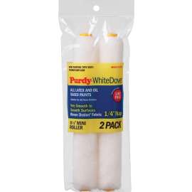Purdy White Dove 14G605060 Paint Roller Cover, 1/4 in Thick Nap, 6-1/2 in L, Woven Dralon Fabric Cover, White