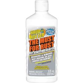 KRUD KUTTER The Must for Rust MR086 Rust Remover and Inhibitor, Liquid, Mild, Light Green, 8 oz, Flip-Top Bottle