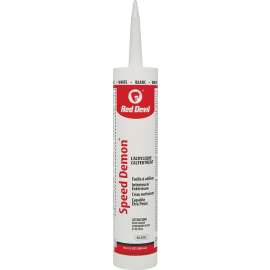 Red Devil SPEED DEMON 00131CA Acrylic Latex Caulk, White, 10.1 oz Cartridge