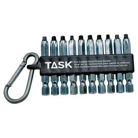 Task Robertson T67922 Decking Carabiner Clip, 10-Piece, Steel