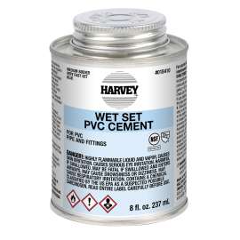 Harvey 018410-24 Solvent Cement, 8 oz Can, Liquid, Blue