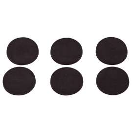 ProSource FE-50712-PS Furniture Gripper Pad, SBR, Black, 1 in Dia, 7/64 in Thick, Round