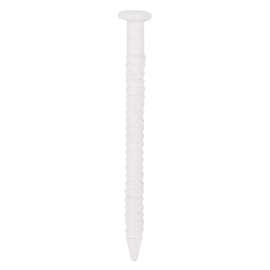 ProSource NTP-073-PS Panel Nail, 16D, 1 in L, Steel, Painted, Flat Head, Ring Shank, White, 171 lb