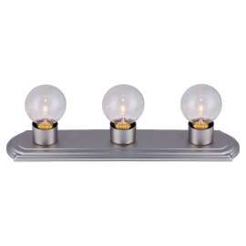 CANARM IVLBS13BPT Vanity Light, 60 W, 3-Lamp, G Lamp, Brushed Pewter Fixture