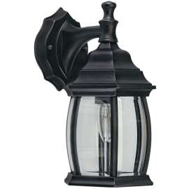 CANARM IOL1210 Outdoor Lantern, 120 V, 100 W, Aluminum Fixture, Black Fixture