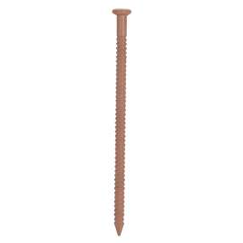ProSource NTP-081-PS Panel Nail, 15D, 1-5/8 in L, Steel, Painted, Flat Head, Ring Shank, Brown, 171 lb