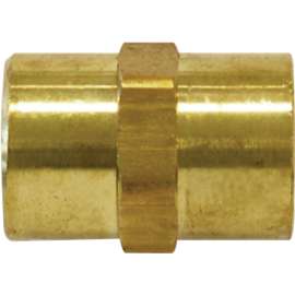 TOPRING 88.402 Hexagonal Hose Nipple, 1/4 in, FNPT, Brass
