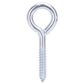 ProSource LR259 Lag Screw Eye, 14 mm Thread, Screw Thread, 2.25 in L Thread, 2 in Dia Eye, 467 lb Working Load, Steel