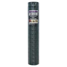 Jackson Wire 10 14 26 30 Welded Garden Fence, 50 ft L, 48 in H, 2 x 3 in Mesh, 16 Gauge, Green, Galvanized