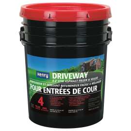 Henry HE200C074 Filler and Sealer, Liquid, Black, 5 gal Pail