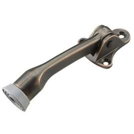 Richelieu 68ORBV Flip-Down Door Stop, 5 in Projection, Metal, Oil-Rubbed Bronze