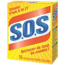 S.O.S 01346 Soap Pad, Steel Wool Abrasive