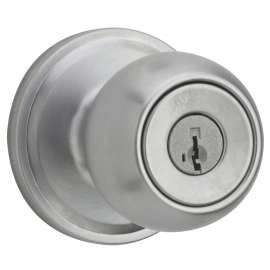 Weiser Huntington Series 9GA5310-058 Entry Door Knob, 2-1/8 in Dia Knob, Satin Chrome