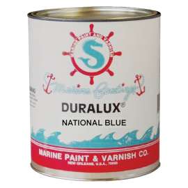 Duralux M748-4 Marine Enamel, National Blue, 1 qt Can