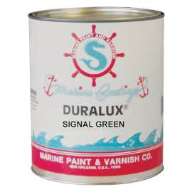 Duralux M749-4 Marine Enamel, Signal Green, 1 qt Can