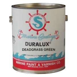 Duralux M745-1 Marine Enamel, Flat, Camouflage Dead Grass Green, 1 gal Can