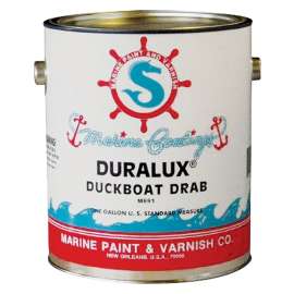 Duralux M691-1 Marine Enamel, Flat, Camouflage Duckboat Drab, 1 gal Can
