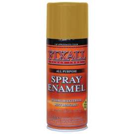 FixALL F1312 Enamel Spray Paint, Yellow, 12 oz, Aerosol Can