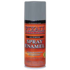 FixALL F1315 Enamel Spray Paint, Dark Gray, 12 oz, Aerosol Can