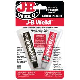 J-B WELD 8265SF Epoxy, Dark Gray, Solid, 2 oz Twin Tube
